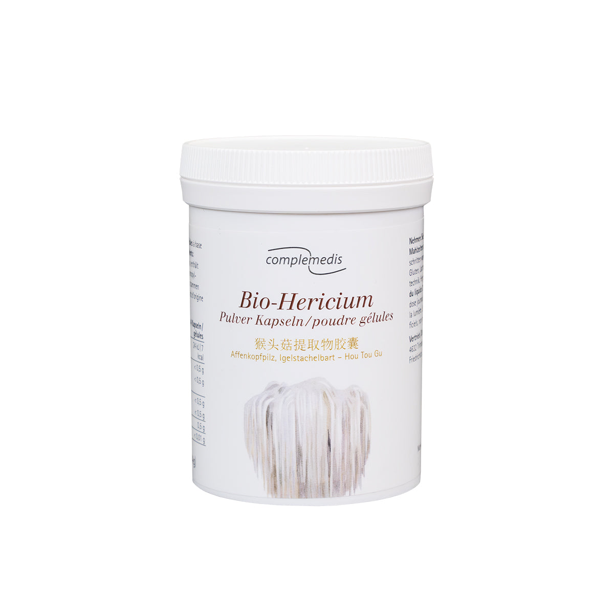 Hericium Pulver, Bio, Dose mit 120 Kapseln