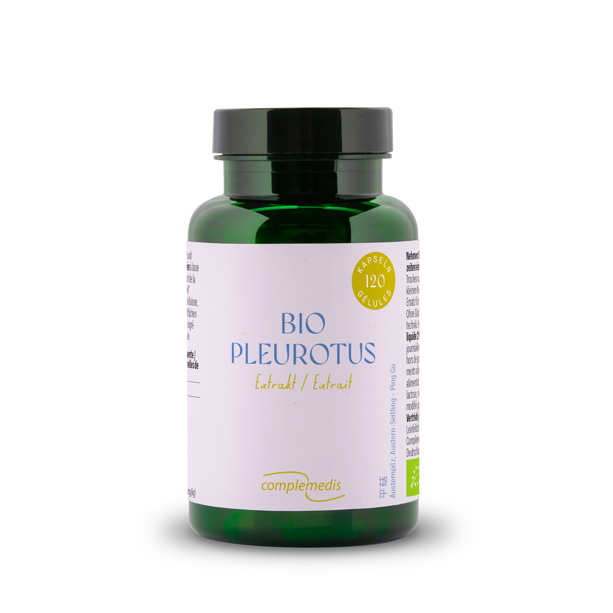 Pleurotus Extrakt, Bio, Dose mit 120 Kapseln