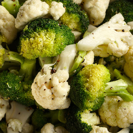 Broccoli und Blumenkohl vegan mit Mandarinenschal